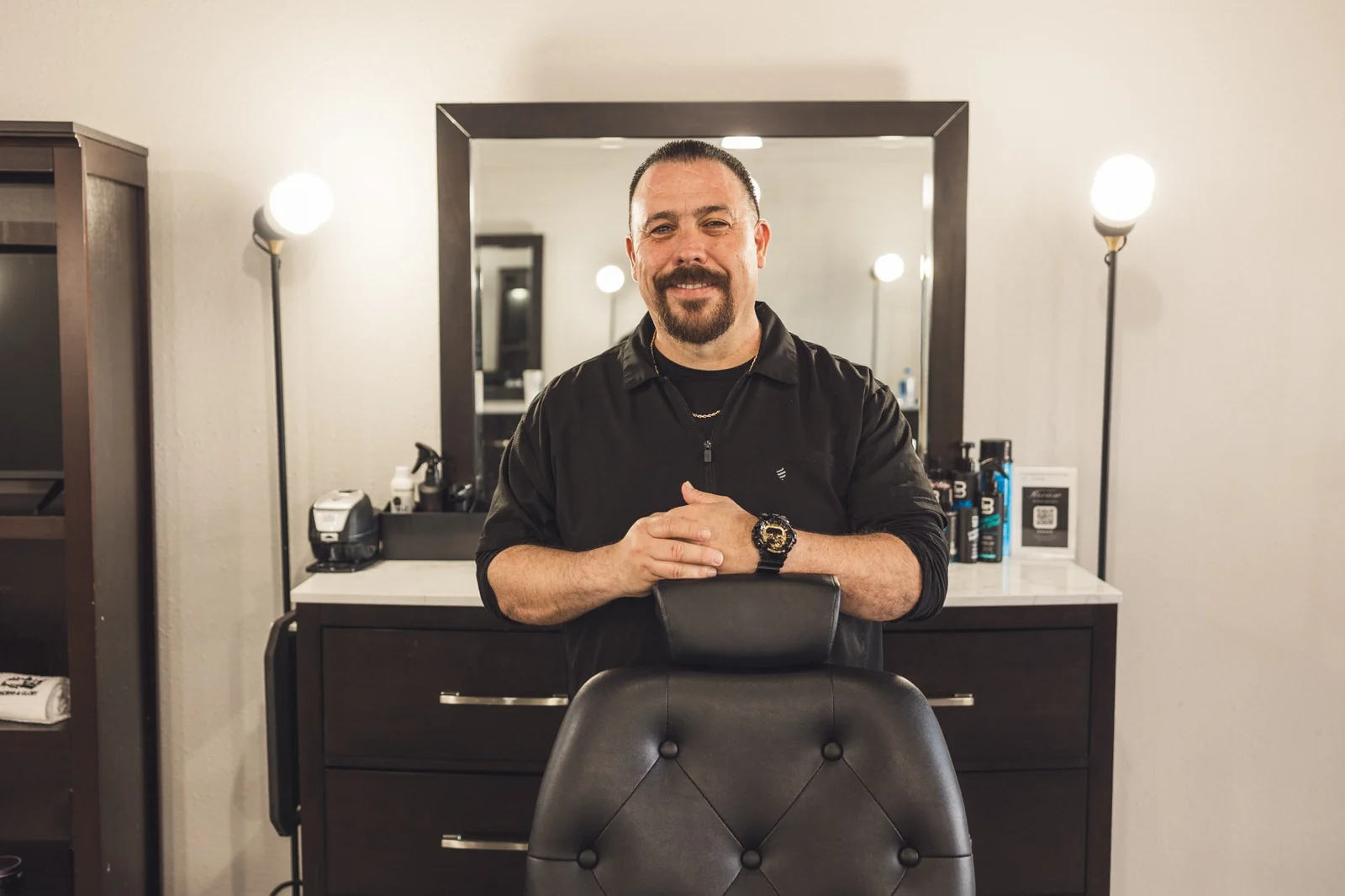 Danny Sr. Sinohui, owner and barber at Masters Barber Co. in Ventura
