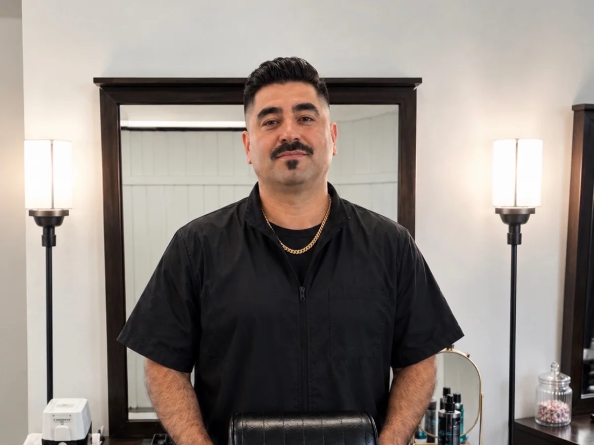 Rob, barber at Masters Barber Co. in Ventura